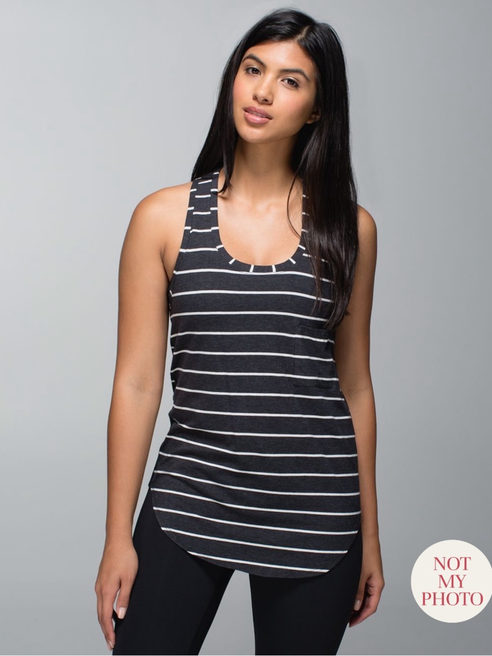 Lululemon Yogi Racerback Tank Top Cayman Striped